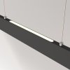 Minimalistyczna nowoczesna lampa wisząca LED listwa metalowa czarna regulacja wysokości Step MAYTONI P010PL-L30B4K