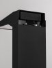 Minimalistyczny słupek ogrodowy z czujnikiem ruchu klasyczny LED 3 tryby świecenia aluminiowy czarny IP54 DIVANTA LE75123 Luces Exclusivas
