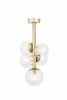 Lampa wisząca sufitowa Perla Lux 5 Sigma 40854 złoty szczotkowany