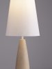 Lampa podłogowa abażurowy biały klosz gips klasyczna minimalistyczna uniwersalna możliwość ściemniania ORBEZIA LE45280 Luces Exclusivas