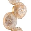 Luxusowy mosiężny kinkiet ścienny szklane bursztynowe klosze LUXIO-4 LED ST-3315-4 copper Step Into Design