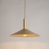 Lampa wisząca zwis pojedynczy talerz Capri S Sigma 41006 złoty jadalniana nad stół