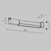 Ścieżka świetlna lampa szynowa LED nowoczesna aluminium czarna Basis MAYTONI TR104-1-12W3K-B-DE