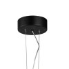 Czarna lampa wisząca 60cm okrąg LED nowoczesna uniwersalna minimalistyczna aluminiowa ACIRCULO ST-10453P-D600A black Step Into Design
