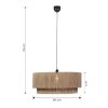 Naturalna lampa wisząca w stylu boho abażur z juty SMILLA 366890136 TRIO