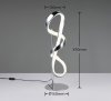 Nowoczesna Dekoracyjna Lampka Stołowa LED W Kolorze Chrom PADUA R57281106 RL