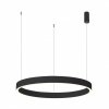 Nowoczesna Okrągła Lampa Wisząca Dwustronna LED Czarna BRASCO UP DOWN PND-56215D-100RPP-BK-3KS4K-TRDIMM ITALUX