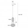 Minimalistyczna Druciana Lampa wisząca LED 10W BORA A MAXLIGHT P0591 
