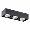 Lampa sufitowa plafon prostokąt elegancka nowoczesna czarna AR111 RODOS PLUS 6118 Argon