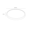 Plafon Sufiitowy Okrągły LED CCT Biały CALIFORNIA LP-2505/1C-60 BK LIGHT PRESTIGE