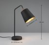 Czarno Złota Dekoracyjna Lampka Stołowa LED BUDDY R51721032 RL