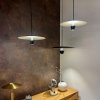 Nowoczesna czarna lampa wisząca ozdobna LED CCT metalowa industrialna minimalistyczna UFO S LP-0408/1P S BK BK LIGHT PRESTIGE
