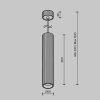 Lampa wisząca minimalistyczna aluminium biała nad stół do jadalni do salonu regulacja wysokości Calipso MAYTONI P106PL-01-GU10-W