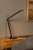 Lampa stołowa biurkowa LED szara przenośna minimalistyczna uniwersalna możliwość ściemniania OGDEN 56505/06/15 LUCIDE
