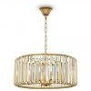 Kryształowa Złota Lampa Wisząca Art Deco ESME MOD100PL-05G Kryształowy Żyrandol Glamour