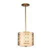 Designerska lampa wisząca Ziggy Elstead Lighting ZIGGY-1P-S-LG Lakierowane złoto