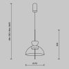Minimalistyczna Lampa Wisząca LED Nowoczesna BANGKOK MOD185PL-L12CG3K2 MAYTONI