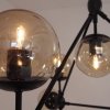 Molekularna lampa wisząca czarna bursztynowe klosze kule ASTRIFERO-10 ST-9047-10 amber