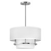 Lampa wisząca Graham Hinkley HK-GRAHAM-M-PN Polerowany nikiel w stylu Art Deco