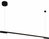 Lampa Wisząca Czarna Listwa Nad Stół LED MAXLIGHT ORGANIC HORIZON P0354D Ściemnialna