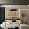 Lampa Wisząca RING Czarna RIM MOD058PL-L32B3K MAYTONI Nowoczesna Okręgi LED