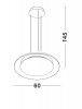 Dekoracyjna biała lampa wisząca LED CAPINOTA LE44653 Luces Exclusivas