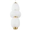 Lampa wisząca LED metalowa złota mleczne szklane klosze minimalistyczna nowoczesna designerska BRILLA ST-CP241210-3L złota Step Into Design