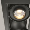 Czarna Oprawa Wpuszczana Downlight Metal Modern Maytoni DL093-02-10W3K-B