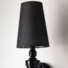 Abażurowy kinkiet ścienny Azzardo BAROCO black AZ0062
