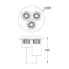 C0389-03F-F7AC GEM LAMPA SUFITOWA