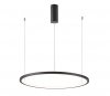 Nowoczesna Lampa Wisząca LED Czarny Okrąg VINOLA PND-56135B-080RPP-BK-3KS4K-TRDIMM ITALUX