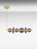Elegancka Lampa Zwieszna Nad Stół z Ciemnego Szkła Luces Exclusivas MORROS LE44488