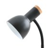 Klasyczna Lampka Biurkowa Klasyczna Czarna Drewniane Elementy SENZA TB-37263A-BK ITALUX