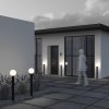 Nowoczesny słupek ogrodowy zewnętrzna lampa aluminium czarna z kulą Bold MAYTONI O598FL-01B