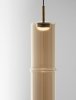 Minimalistyczna lampa wisząca potrójna LED szklana tuba kolor złoty uniwersalna klasyczna SARTANO LE45167 Luces Exclusivas