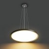 Nowoczesna Lampa Wisząca LED 36W MANITO ITALUX Czarna Okrągła 