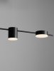 Nowoczesna lampa wisząca listwa 4 tuby LED minimalistyczna aluminiowa czarna możliwość ściemniania ORELVIO LE45434 Luces Exclusivas