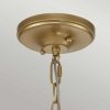 Mała lampa wisząca Larkin 2 źródła światła naturalny mosiądz designerska metalowa KL-LARKIN-P-S-PNBR KICHLER