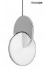 Srebrna lampa wisząca w kolorze chromowanym DISCO Moosee King Home MSE010100369 jadalniana nad wyspę