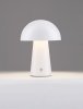 Lampka stołowa nocna LED biała grzybek designerska nowoczesna ściemnialna CASTORO LE45585 Luces Exclusivas