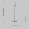 Lampa Wisząca EL Maytoni MOD041PL-L15TR3K LED 15W