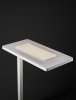 Lampa podłogowa biurowa aluminiowa biała LED minimalistyczna uniwersalna możliwość ściemniania czujnik obecności CENZIRA LE45413 Luces Exclusivas
