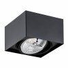 Lampa sufitowa plafon kostka elegancka nowoczesna minimalistyczna czarna AR111 RODOS PLUS 4754 Argon