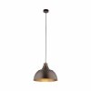 Minimalistyczna lampa wisząca w stylu rustykalnym brązowa z elementem drewnianym CAP BROWN 6926 TK-Lighting 