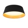 Nowoczesny czarny plafon sufitowy FRILL LED karbowany klosz ST-DL6487-C-BK Step Into Design