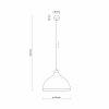 Minimalistyczna lampa wisząca w stylu rustykalnym kolor miętowy z elementem drewnianym CAP MINT 5901 TK-Lighting 