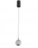 Lampa wisząca Iliso czarna PL0148 Yaskr LED 3000K