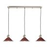 Chrom Lampa Wisząca Vintage Czerwone Klose HADANO HAD3661-08 DAR LIGHTING