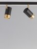 Lampa Sufitowa Aluminiowa Czarno Złota LOFT LUCES EXCLUSIVAS CAYES LE42615