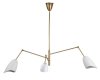 Lampa wisząca 3-ramienna regulowane klosze ozdobna metalowa biała designerska elegancka uniwersalna RAGNO ST-8625P white Step Into Design